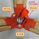 Level Tripod Accessories Block Clamping Ring Screws