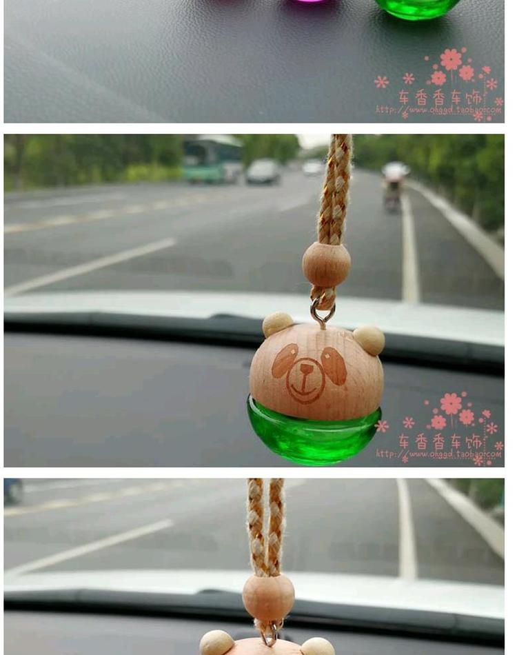 Xe nước hoa mặt dây hoạt hình xe động vật treo nước hoa thủy tinh rỗng chai xe trang sức nội thất sáng tạo xe cung cấp đồ trang trí xe oto