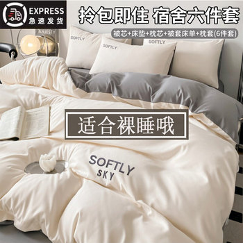 Soybean Fiber Quilt Bedding Set Complete Set Quilt Core Winter Quilt Warm Dormitory Single All-Season Universal Thick Cotton Quilt