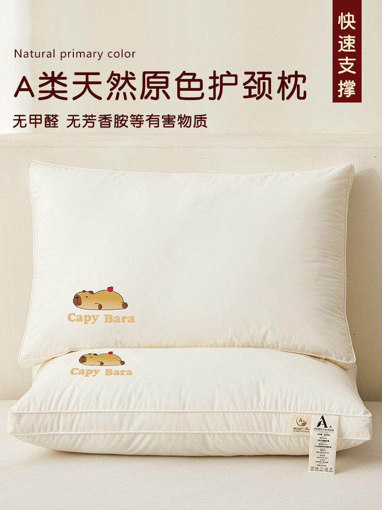 Class a Pillow for Neck Protection and Sleep Aid, Adult-Specific, Single Pack, Student Dormitory Pillow Core, Home Use, Pair Pack