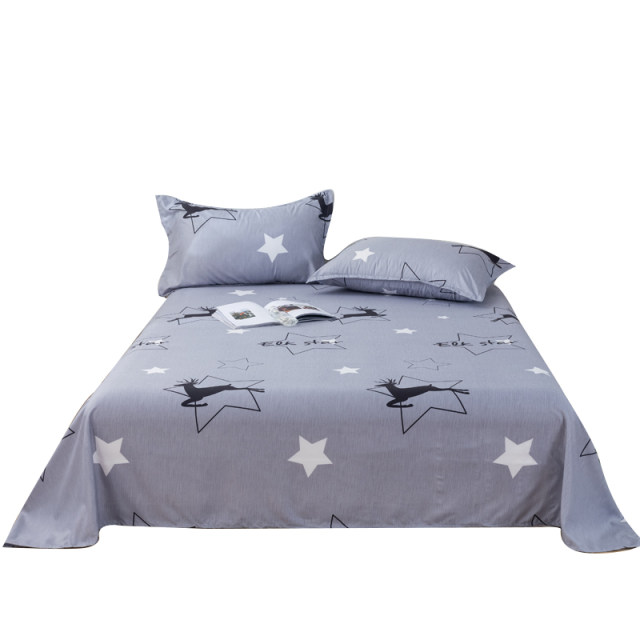 ins bed sheets single piece summer cool quilt cover dormitory single non-cotton pure cotton quilt pillowcase three-piece set 2024