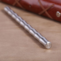 Full metal pen stainless steel pen 0 5mm black signature pen bamboo joint to send boyfriend practical gift custom logo