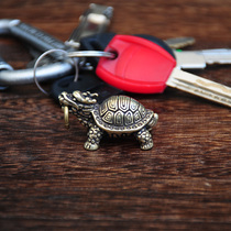 Brass keychain transporter Feng Shui evil spirits seek blessing Xuanwu carry a net red with the same birthday gift