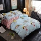 Net red girl bed bed bốn mảnh set 1.8 giường đơn một mảnh quilt sinh viên ký túc xá quilt ba mảnh set 1.5 bộ ga giường cute