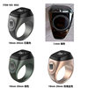 New digital display reading smart ring Bluetooth electronic finger time reminder counter hand press counter