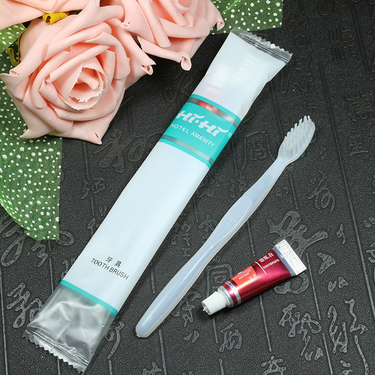 Hotel Supplies Disposable Teeth Guesthouses Guest Rooms Toothbrush Toothpaste Two-in-one Suit HIHI Hospitality Wash