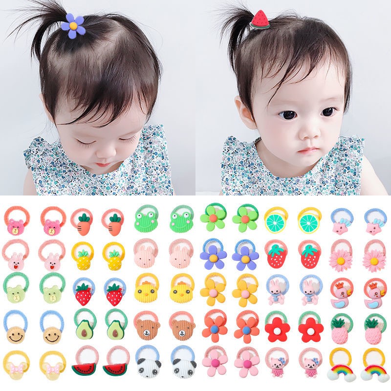 Small children's New Year's baby baby fashion hairless 2021 new delicate little girl hair clip nets red