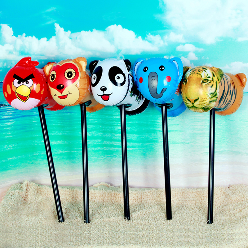 Inflatable hammer props kilo hammer large hard handle with nail thousand ton hammer mace meteor hammer children's toy