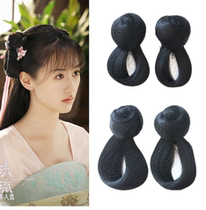 Creek Kiosk Hanfu Ancient Dress Fake Hair Flowers one thousand Bone Hair Packing Mat Hair-style Hair Style with Ancient Wind Styling the same style