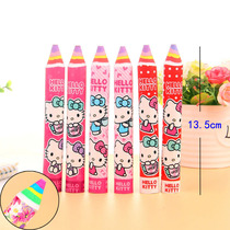Cartoon rainbow pen eraser KT super large block creative Hello Kitty like skin cute children students Special do not leave marks