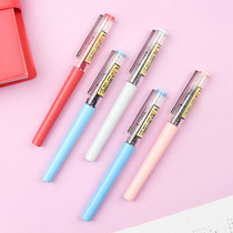 Teenage Girl Hearts Sex Pens White Snow Straight Liquid Style Walking Beads Pens Handbill Pen 0-38 Students Are Cute With Korean Version