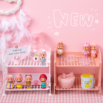 Desktop Shelf Cosmetics containing box Computer accommodating table Multi-level bookshelves desk finishing students ins