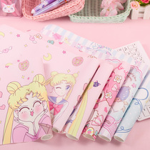 Table mat waterproof pvc student cartoon cute girl heart writer home learning dormitory anime ins large pink