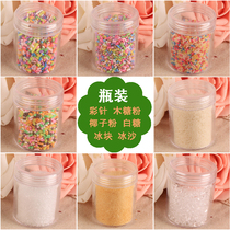 Simulation food play chocolate cream soil Ice Cube white sugar bread crumbs color needle sugar powder DIY material accessories