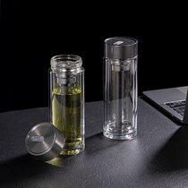 Clean water ® double glazed glass cup cup anti-burn 8801