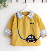 Drip Cop Car Boy Children Spring Autumn Pure Cotton Baby Waterproof Hood Clothing Clothing Anti-Wear Cuffs Waterproof
