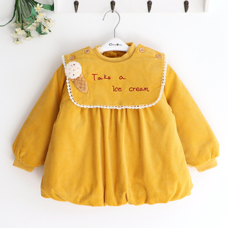 Ice cream pie Axi and Yuehe Princess Children's autumn and winter cotton clip thick girl's coat