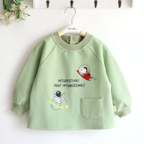 Space baby terry cotton children Boy Boy Boy autumn and winter knitted cotton waterproof cover baby sweater