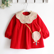 Lollipop corduroy children Girls autumn and winter thick cotton waterproof coat baby clothes cute