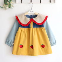 Cute Princess Wind Light Core Suede Children Girl Girl Autumn Winter Thickened Pure Cotton Waterproof Hood Clothes Baby Rice Coat Large version