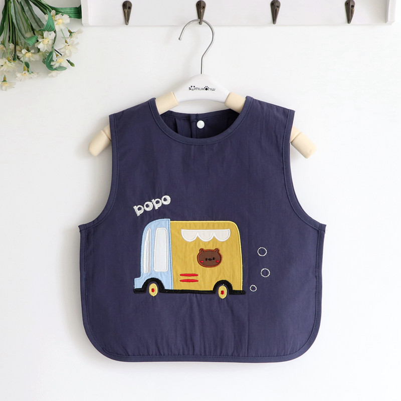 Fantasy convoy boys push sleeveless children vest type pure cotton waterproof around baby mouth coat