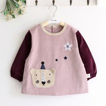 Star bear children boy boy girl autumn and winter thick cotton corduroy waterproof cover baby clothes