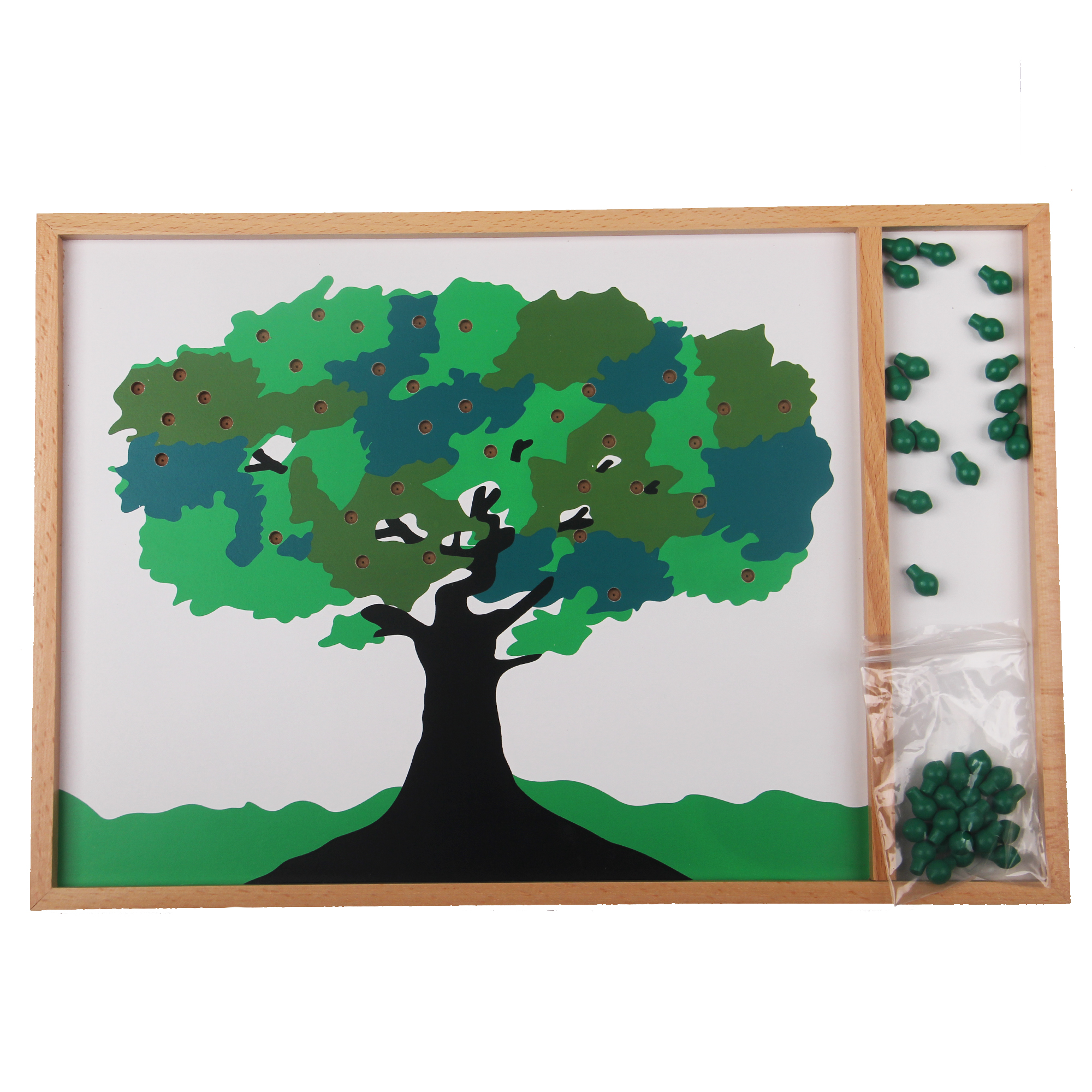 Monte's teaching aids Monte Monte Thoreau Mathematical Arithmetic Teaching Aids for Early Education Puzzle Toys number of apple trees