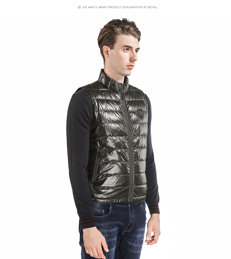 ICE nam vest bông quần áo 2016 mùa thu mới triều nam thời trang cá tính đẹp trai của nam giới áo khoác quần áo nam