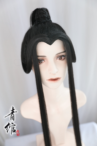 Chinese hanfu warrior prince swordsman cosplay wig for men Erha and his white cat Master Chu Wanning Xie Lian Prince Yueshen cos Hanfu wig