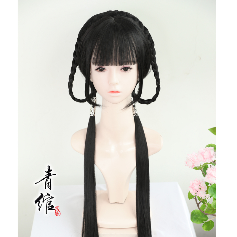 Chinese Hanfu wig princess fairy cosplay hair wig Chinese style Lolita wig headwear antique costume cos wig