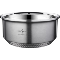 Thickened stainless steel basin household 304 washing basin kitchen and basin soup pot rice basin fruit basin soup bowl
