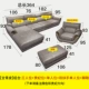 Lei Zhe nhập khẩu sofa da hàng đầu lớp da bò hiện đại tối giản kích thước căn hộ phòng khách trang trí kết hợp da nghệ thuật 123 - Ghế sô pha ghế sofa bed