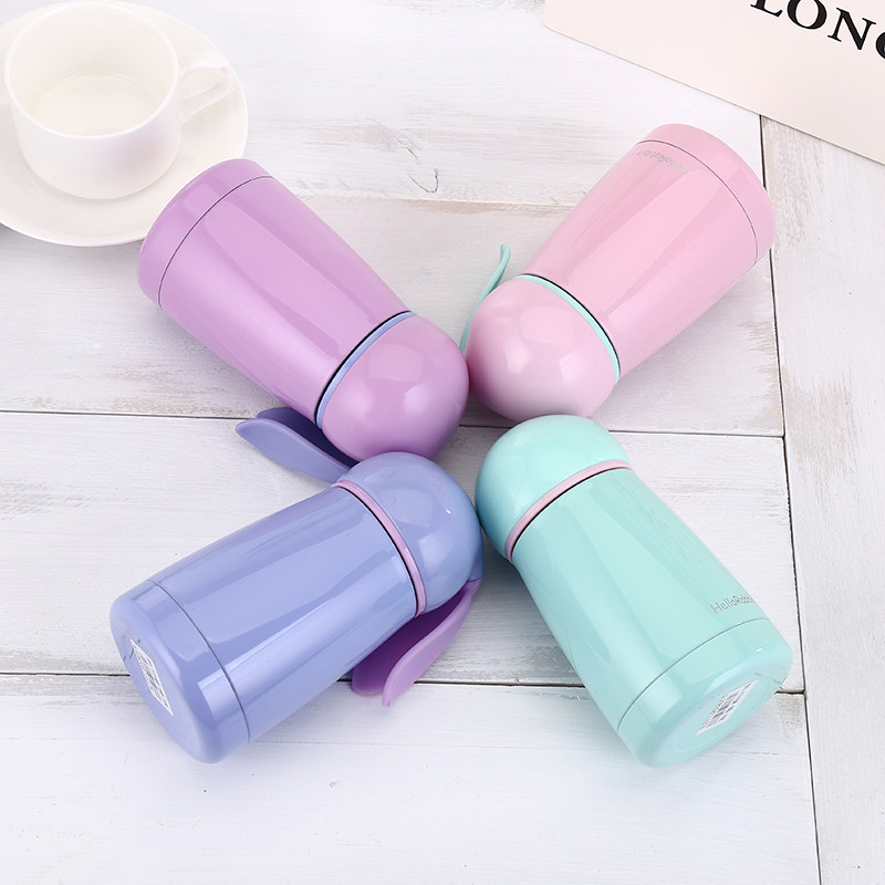 Promotional small gift cup printing logo children stainless steel thermos cup custom penguin cup water cup custom advertising cup