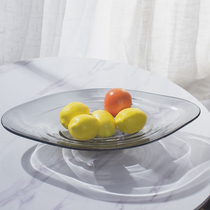Modern light extravagant-like room dining room dining room table transparent glass fruit tray pendulum with extremely minimalist home decor tray