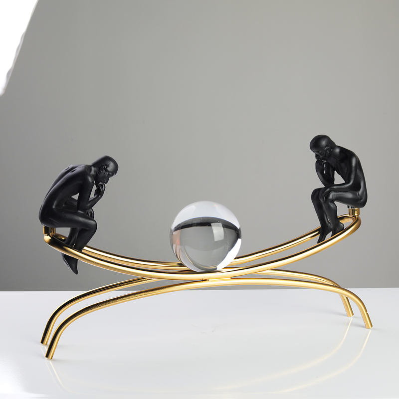 American soft-fit contemplats Home Decorative Items Swing Pieces Modern sample room Living room Book room Xuanguan TV Cabinet Furnishing