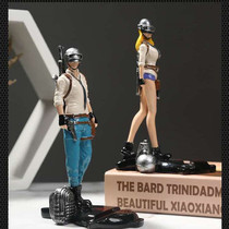 Eat chicken desktop creative gift iPad mobile phone holder universal lazy dormitory chase ornaments retro live shelf