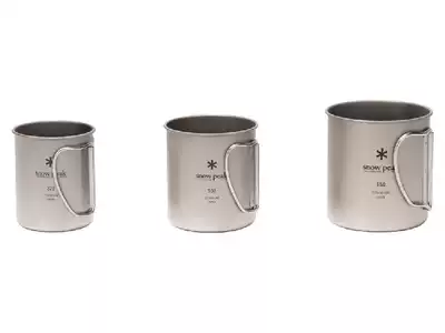 Snow Peak Single Mug Cup Single layer titanium Cup joint Mug 300 450 600ML