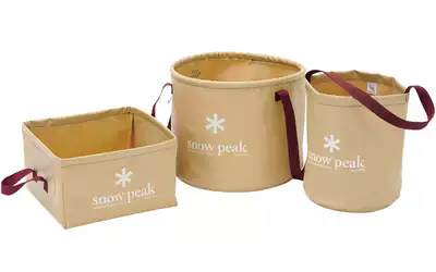 Snow Peak Camping Bucket Snow Peak outdoor foldable soft Bucket for food
