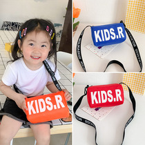 Baby Skew Satchel Casual Letter Children Single Shoulder Bag Handsome Gas Boy Tide Cool Little Square Bag Cute Girl Bag Bag