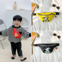 Small child chest bag Purse Boy Handsome 100 lap Single shoulder bag Cartoon Little Bear Cute Baby Zero Wallet Child Bag