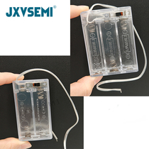 No 5 transparent battery box with switch with cover LED light string with series 3V No 5 battery holder with thick wire