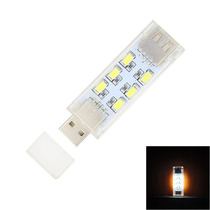 Double sided LED USB small night light 12 Lights Pearl Mini portable notebook charging Bab USB lamp can be superimposed