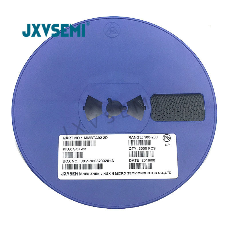 MMBTA92 package SOT-23 screen printing 2D large chip PNP power transistor SMD triode