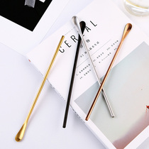 Japanese style 304 stainless steel long handle stir bar coffee small spoon creative ice spoon cocktail cocktail stick honey spoon