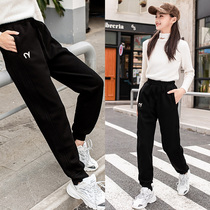 Michelle Girls Sports Pants Spring and Autumn 2022 New Chinese Children's Autumn Pants Girls Leisure Pants Children's Guard Pants