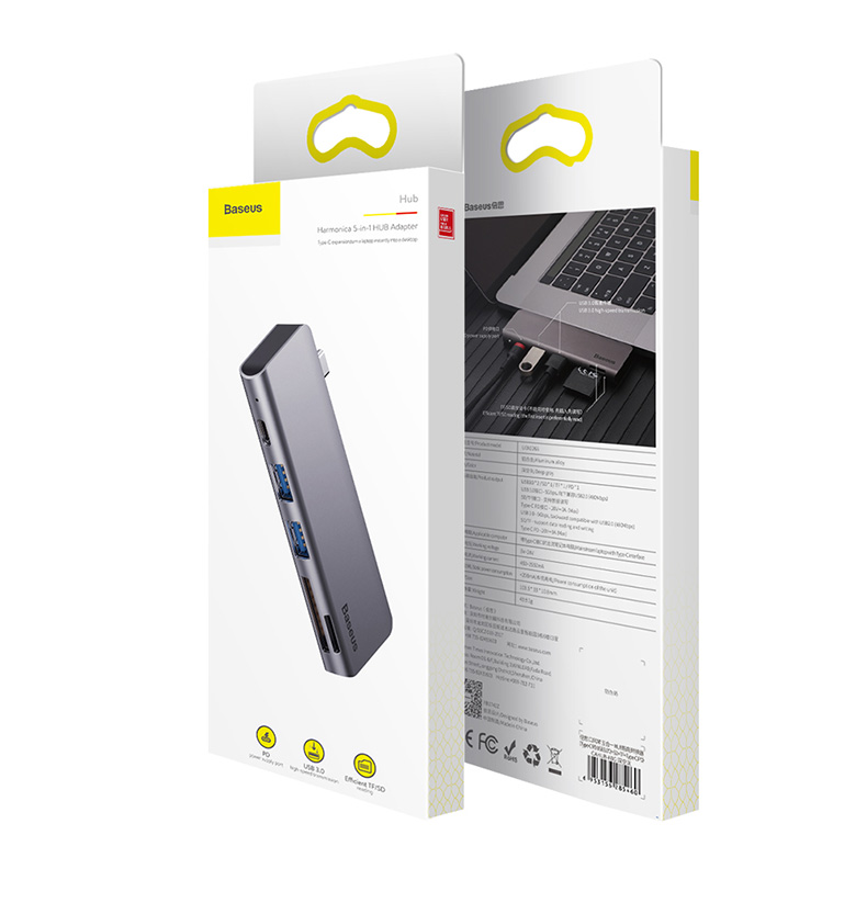 Lần suy nghĩ kiểu c trạm adapter USB docking để mở rộng bến tàu của Apple máy tính xách tay macbook pro Chuyển đổi Huawei P20 mate10 Sét 3 Phụ kiện loại c 3,0 phần - USB Aaccessories sạc micro