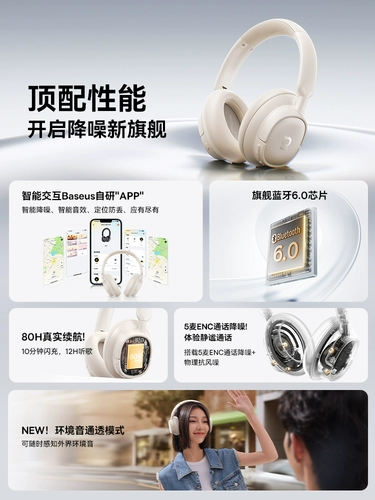 【Самый наводной запуск】 BH1 NC Гарнитура Активное снижение шума Bluetooth Computer E-Sports Special