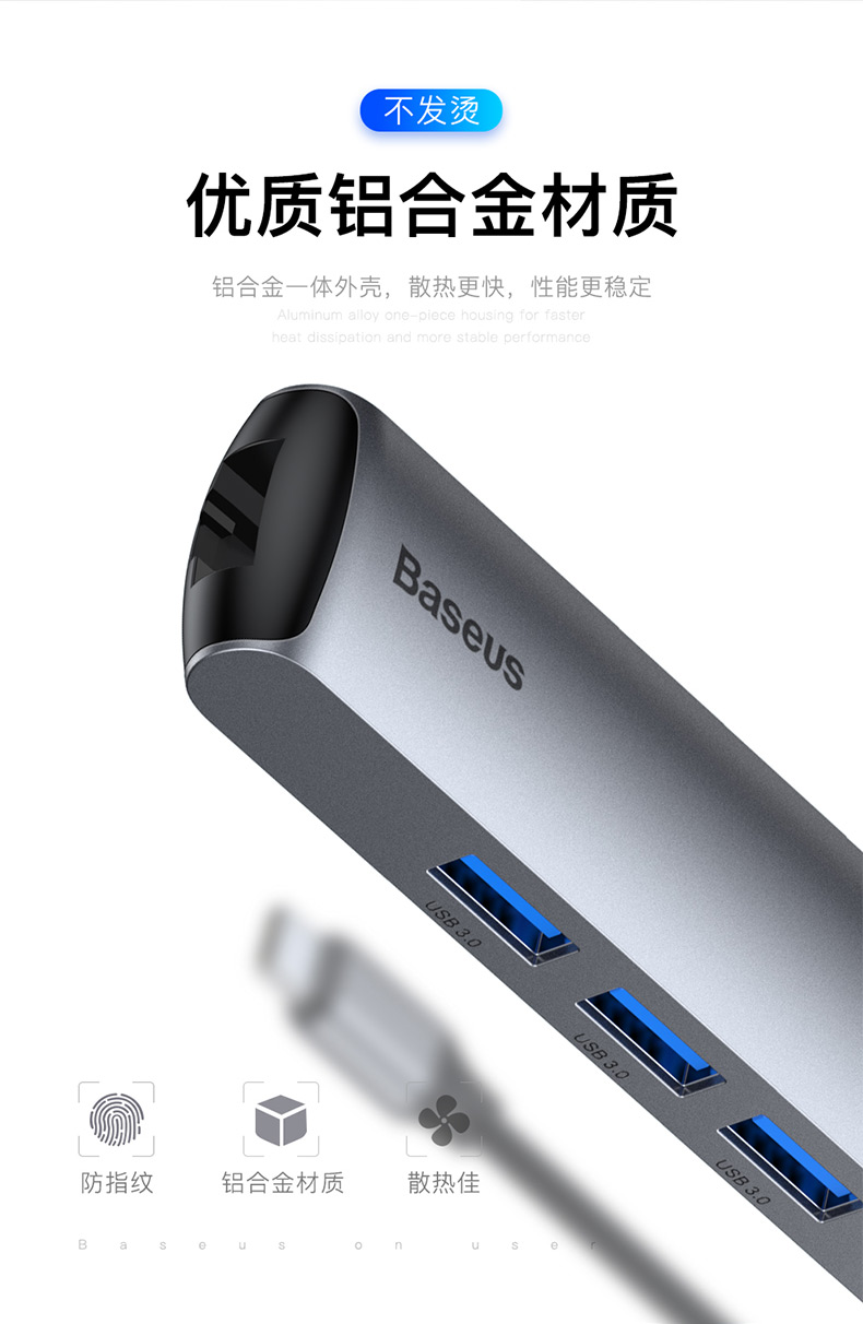 Lần suy nghĩ kiểu c docking station macbook chuyển đổi của Apple usb máy tính xách tay splitter để mở rộng mạng lưới mạng cáp cổng HDMI phụ kiện Pro 3 sét nhanh phí Sáu - USB Aaccessories quạt mini 12v