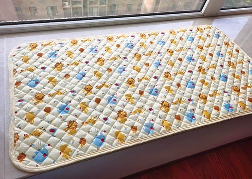 Детский хлопковый мультяшный стеганый физиологичный матрас для новорожденных