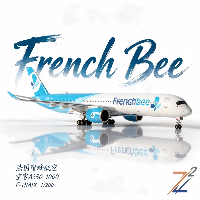 Z2 French Bee Airlines Airbus A350-1000 F-Hmix Jc Model Aircraft 1/200 Z2 French Bee Airlines Airbus A350-1000 F-Hmix Jc Model Aircraft 1/200